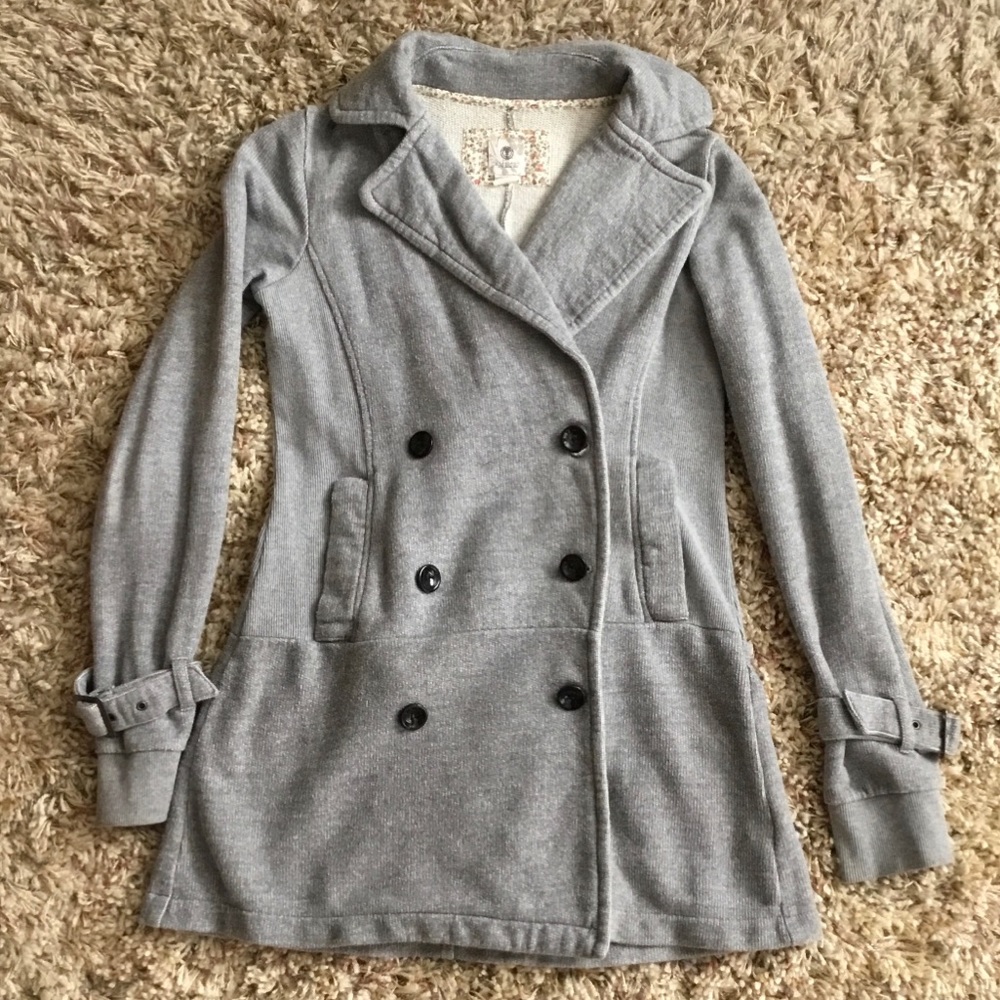 Element Gray Peacoat Style Jacket | Size small